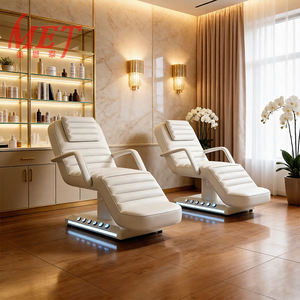 Cama de Belleza Moderna y Lujosa para Salón, con Reposabrazos, Respaldo Ajustable y Luz LED, para Spa de Lujo - Product Image 1