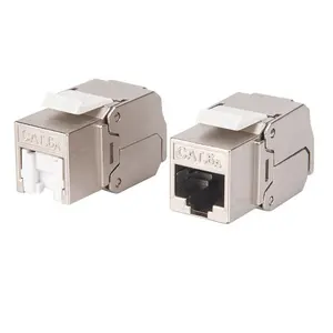 Bolein T568A/B Web Port Face plate Buchsen anschluss modul RJ45 8 P8C IDC Typ 90 Grad Cat6 FTP Keystone Jack