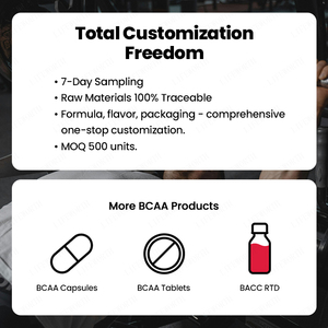 Lifeworth 10g 300g 600g sfuso <span class=keywords><strong>BCAA</strong></span> in polvere 2:1:1 rapporto integratori di aminoacidi - Product Image 4