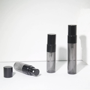 Black Glass Cylinder <b>Perfume</b> Spray <b>Bottles</b> <b>2ml</b>/3ml/5ml/10ml Threaded Refillable Pump Sprayer <b>Sample</b> <b>Bottles</b> Stock Ready for - Product Image 3