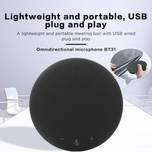 USB BT omnidirezionale microfono a condensatore vivavoce ufficio Wireless funzione di cancellazione del rumore Video conferenza in plastica - Product Image 2