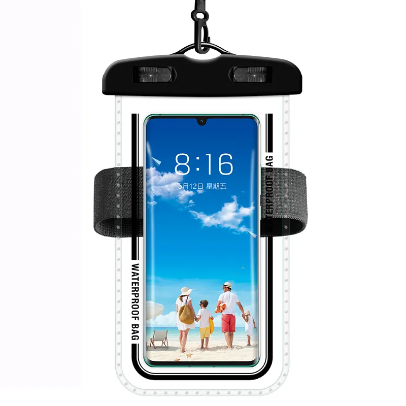 Waterdichte Tas Voor Mobiele Telefoon Pvc Drijvende Universele Outdoor Waterdichte Telefoon Case Pouch