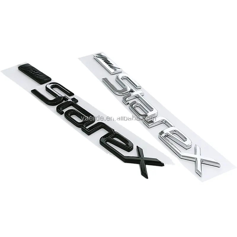 Etiqueta de coche especial Grand Starex letras etiqueta trasera Abs etiquetado de letras modificadas para Hyundai H1 Fairey