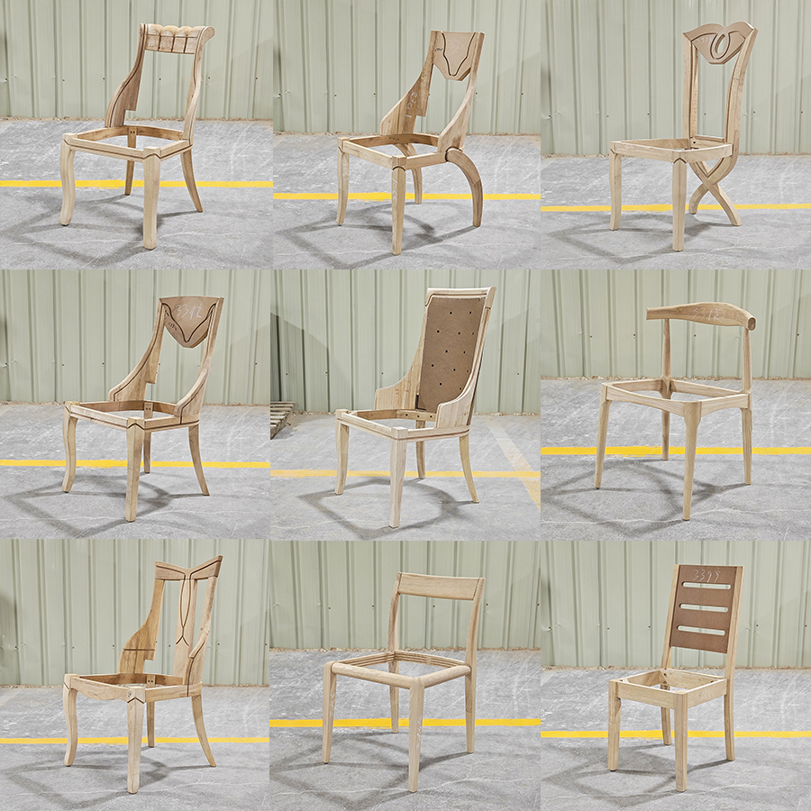 Wooden Dining Unfinished Chair Frames Unfinished Raw Chair Frames