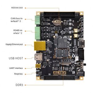 Placa de Desarrollo FPGA Personalizada Negra y Dorada, Placa Base de Desarrollo Alinx Xinx Zynq 7000 7010 7020, Placa Central Ax7z010 Ax7z020 - Product Image 4