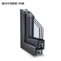 Profilé d'extrusion en plastique PVC UPVC série 70 certifié ISO pour fenêtres et portes