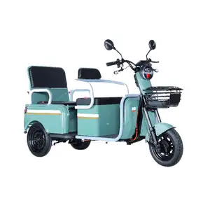 2024New Style48V60V72V Electric Leisure Tricycle Passenger And Cargo Dual-row Electric Tricycle Household Electric Tricycle
