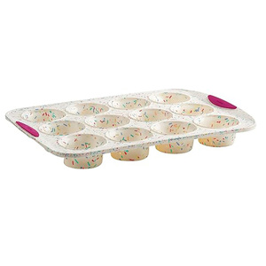 Hot-Selling Eco-Friendly Flat Bottom <b>Silicone</b> Muffin Tray 12-Cup Edible Grade Non-Stick <b>Baking</b> Cake & Cupcake Pan - Product Image 2