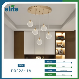 Lampada a sospensione moderna minimalista 220V bianco caldo per soggiorno zona pranzo cucina isola 3D Logo stampato in metallo - Product Image 1