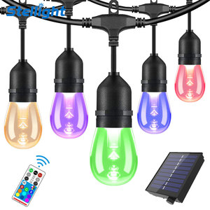 Lumières suspendues de <span class=keywords><strong>rideau</strong></span> <span class=keywords><strong>solaire</strong></span> de ficelle d'extérieur intelligentes décorations de Noël LED RVB imperméables pour le jardin de bistrot cote IP65 - Product Image 1