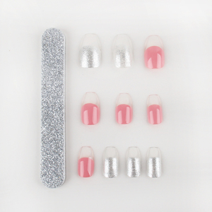 <span class=keywords><strong>Kit</strong></span> <span class=keywords><strong>de</strong></span> <span class=keywords><strong>uñas</strong></span> <span class=keywords><strong>postizas</strong></span> <span class=keywords><strong>de</strong></span> cobertura completa <span class=keywords><strong>para</strong></span> mujer y niña, color rosa y plateado, con pegamento <span class=keywords><strong>para</strong></span> <span class=keywords><strong>uñas</strong></span> y lima <span class=keywords><strong>para</strong></span> <span class=keywords><strong>uñas</strong></span>, 24 Uds. - Product Image 4