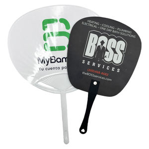 Ventilador de mano de papel personalizable, ventilador de mano de plástico, ventilador de mano de papel de plástico - Product Image 4