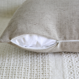 Innermor Solido Pianura Cuscino Della Copertura Del Faux <span class=keywords><strong>lino</strong></span> Pillow Case copertura del Cuscino decorativo Per La Casa Per divano letto seggiolino auto 45x45 ready made - Product Image 6