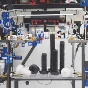 Vis et boulons à tête ronde en nylon, étanches, longueur personnalisable, taille en pouces, blanc - Product Image 2