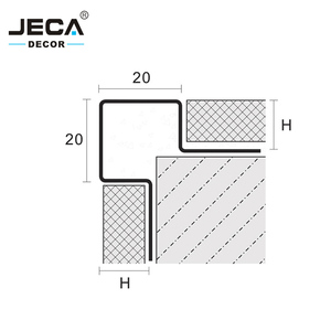 Foshan Factory JECA moderne coperture <span class=keywords><strong>angolari</strong></span> in metallo 304 in <span class=keywords><strong>acciaio</strong></span> inossidabile per piastrelle profili di protezione <span class=keywords><strong>angolari</strong></span> in <span class=keywords><strong>acciaio</strong></span> inossidabile - Product Image 5