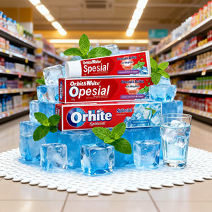 Orbit & White Dentifrice à l'<span class=keywords><strong>acide</strong></span> <span class=keywords><strong>hyaluronique</strong></span> menthe biologique naturel haleine fraîche nettoyage des dents blanchissant usage domestique réduisant la bouche - Product Image 3