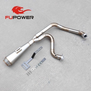 Tuyaux d'échappement 2 en 1 pour <span class=keywords><strong>Harley</strong></span>-Davi*dson Dyna Low Rider FXDL 2 Into 1 - Product Image 3