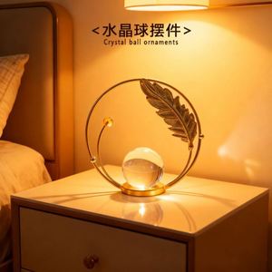 Office Decoration Elegant Iron <b>Crystal</b> <b>Ball</b> Desk Decor Sparkling Tabletop Ornament for Home Living Room - Product Image 3