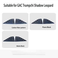 Accesorios de Decoración para Ventana Triangular Trasera, Ventana Trasera Modificada con Persianas, Apto para GAC Trumpchi Shadow Leopard