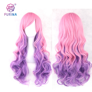 2023 ultima parrucca anime cosplay ondulata lunga ombre parrucca lolita in fibra ad alta temperatura cosplay bellissimo parrucchino sintetico per ragazza - Product Image 1