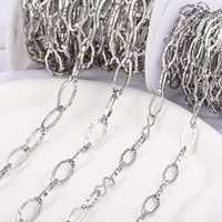 Mode En Acier Inoxydable Permanent Chaîne Rouleau Hypoallergénique Non Ternir Étanche Accessoires pour Collier Fabrication de Bijoux
