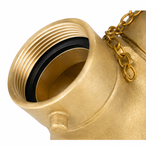 Clapet oscillant en laiton avec connexions siamoises pour application de prévention des incendies - Product Image 3