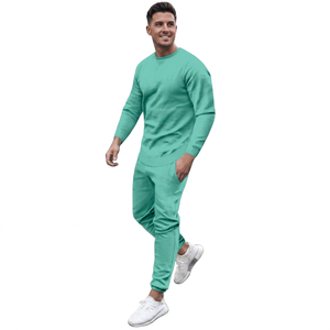 Conjunto Deportivo Unisex 2026, Sudadera con Capucha Transpirable 100% Algodón, Ropa Deportiva para Gimnasio, Fitness, Correr, Chándal de Invierno, Tallas Grandes - Product Image 1