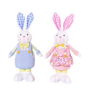2024 superventas Peluches Juguetes De Animales personalizados lindo Kawaii pareja conejo puntada juguetes de animales de peluche para niñas niños Peluches - Product Image 1