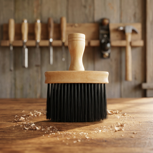 Cepillo de barbero portátil de metal con borde afilado y pelo sintético para limpieza de cabello roto en cara y cuello, venta al por mayor de fábrica - Product Image 3