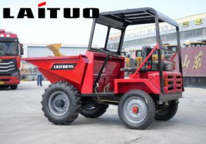 Мини-самосвал LaiTuo китайского производства, дизельный двигатель, колесная формула 4x4, объем ковша 0,622 м³, гарантия 6 месяцев - самосвал - Product Image 5