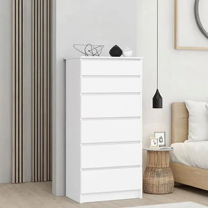 <span class=keywords><strong>Commode</strong></span> de rangement moderne à 6 tiroirs <span class=keywords><strong>en</strong></span> bois <span class=keywords><strong>massif</strong></span> blanc, écologique, pour chambre, salon ou entrepôt, à prix abordable - Product Image 1