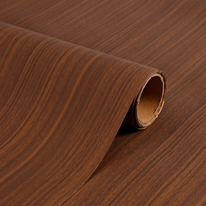 <span class=keywords><strong>Film</strong></span> PVC auto-adhésif à grain de bois foncé, imperméable et résistant à l'huile pour la décoration de meubles, 0,12 0,16 0,18 mm, couleur cerise - Product Image 2