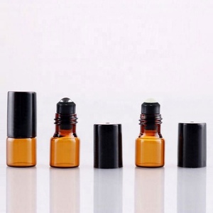 Botella de Vidrio de 10 ml para Perfume, Color Ámbar, de Alta Calidad, con Rodillo Metálico, para Aceites Esenciales - Product Image 5