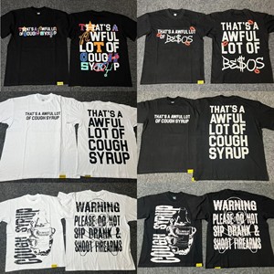 Dropshipping <b>Awful</b> Lot Cough Syrup T-<b>shirts</b> Men Oversized Print 100 Cotton High Quality - Product Image 1