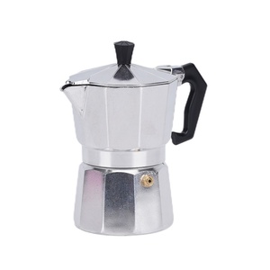 Cafetière Moka <span class=keywords><strong>vintage</strong></span> en alliage d'aluminium de qualité alimentaire, à valve unique, pour la maison et l'extérieur, vente en gros - Product Image 5