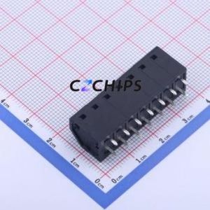 KFM736L-5.0-7P Spring Terminal Block Through hole Component (THT),P=5mm Connector 1x7P 5mm Black 7P - Product Image 2