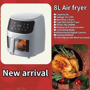 Nouveauté 2023 : Friteuse à air numérique Sliver Crest 8L 2400W avec fenêtre de visualisation pour cuisine - Product Image 6