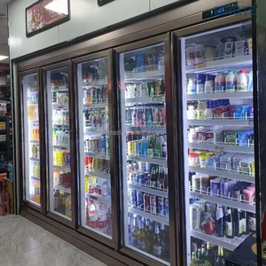 Équipement de réfrigération commerciale de grande capacité, réfrigérateur à boissons <span class=keywords><strong>multi</strong></span>-<span class=keywords><strong>portes</strong></span> télécommandé pour supermarché - Product Image 5