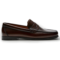 Mocassins Homme Vintage en Cuir de Veau Premium, Faits Main, Résistants, Noirs, Véritable Cuir Décontracté