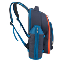 Sac à dos de pique-nique réutilisable pour 4 personnes avec compartiment isotherme de qualité alimentaire, porte-bouteille de vin et poche avant zippée