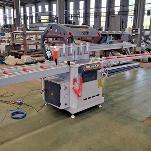 Scie multi-angles à tête unique motorisée par PLC pour la découpe de portes et fenêtres en PVC/UPVC et en aluminium - Product Image 6