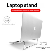 Alüminyum Alaşımlı Dizüstü Bilgisayar Standı Katlanabilir Taşınabilir Dizüstü Bilgisayar Tutucu Ergonomik Masaüstü Soğutma Rafı 26x7.5x0.65cm Fabrika Toptan Satış