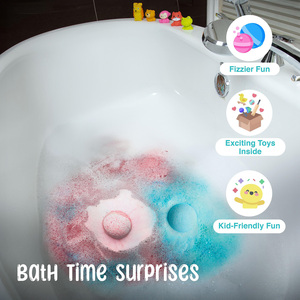 Boules de bain moussantes colorées personnalisées de vente chaude avec poupées intégrées boule géante d'amusement de marque privée pour les enfants - Product Image 6