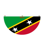 Drapeau du Panama personnalisé en forme de demi-cercle pour les événements sportifs et les rassemblements familiaux décontractés en plein air