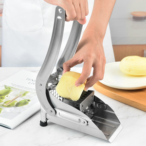 Dụng Cụ Cắt Khoai Tây Dụng Cụ Cắt Dưa Leo Khoai Tây Chiên Dày Thủ Công Bằng Thép Không Gỉ Dụng Cụ Cắt Khoai Tây Ép Cửa Hàng Burger - Product Image 4