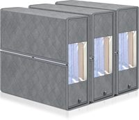 Housse de couette personnalisée avec logo, draps, taies d'oreiller, sacs de rangement pliables, boîtes de rangement, organisateur de literie avec fenêtre transparente