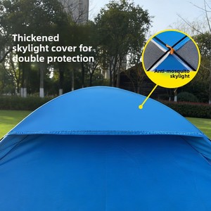 Tente de <span class=keywords><strong>camping</strong></span> professionnelle pour 2 personnes, trois saisons, monocouche, imperméable, protection UV, installation manuelle, randonnée, légère - Product Image 4