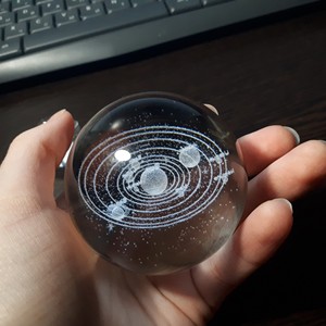 <span class=keywords><strong>Boule</strong></span> <span class=keywords><strong>de</strong></span> <span class=keywords><strong>cristal</strong></span> gravée au laser du système solaire K9, polie et sculptée, pour la décoration <span class=keywords><strong>de</strong></span> la maison, souvenir <span class=keywords><strong>de</strong></span> <span class=keywords><strong>Noël</strong></span> ou cadeau sur le thème <span class=keywords><strong>de</strong></span> l'amour - Product Image 6