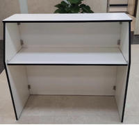 Comptoir de bar portable au design moderne, pliable, économique, avec LED, idéal pour les caves à vin et les bars domestiques, fabriqué en panneaux de bois