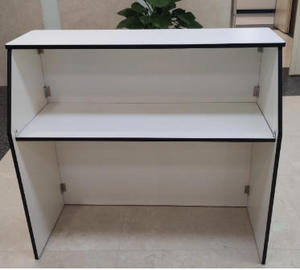 Comptoir de <span class=keywords><strong>bar</strong></span> portable au design moderne, pliable, économique, avec LED, idéal pour les caves à vin et les bars domestiques, fabriqué en panneaux de bois - Product Image 4